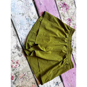 Women's Olive Green Athletic Shorts with Elastic Waistband size XS‎